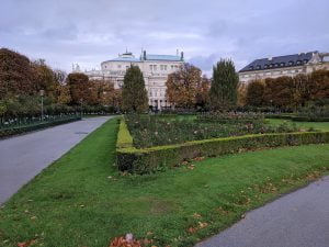 The Burgtheater in the background