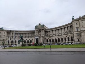 Part of the Hofburg, a baroque palace complex, now with many museums